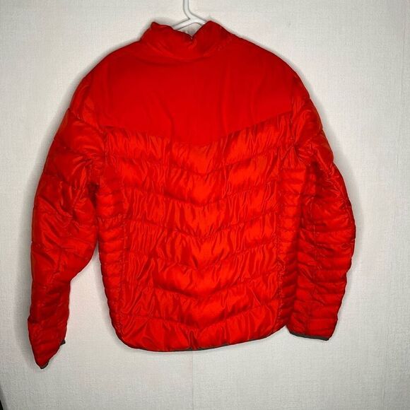 Coral Red Men’s Spyder Insulated Puffer‎ Jacket - Men's L Gray Zip Red Worn Once - Picture 7 of 10